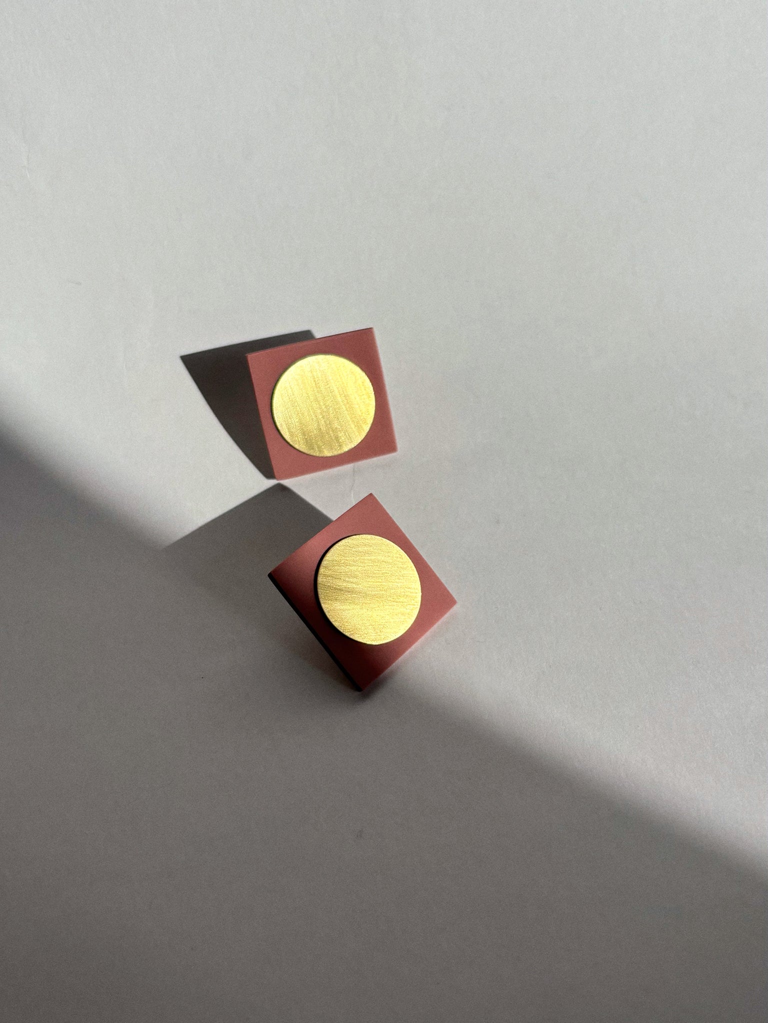 square mini earrings